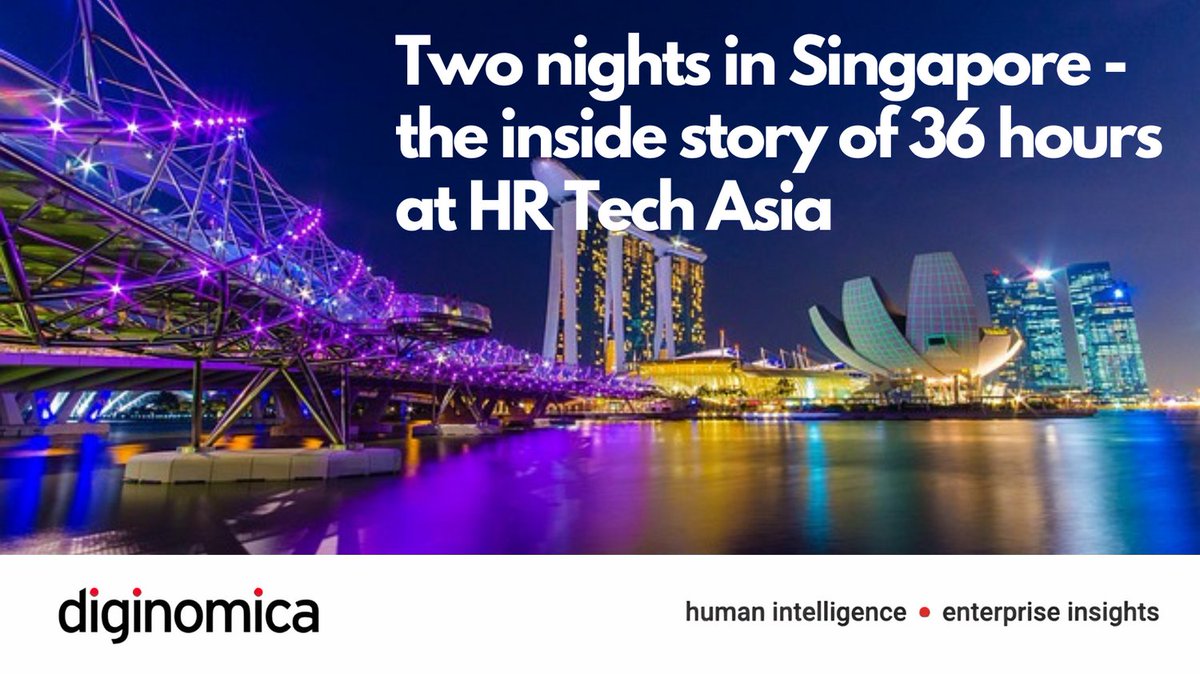 The real story at #HRTechAsia might be in the audience’s mood, their tech buying plans, their attention to ESG and DEI, and their transformation stories. <a href="/BrianSSommer/">Brian Sommer</a> was there to give the opening keynote. Here's his recap of 36 hours in Singapore: bit.ly/3SJH49v