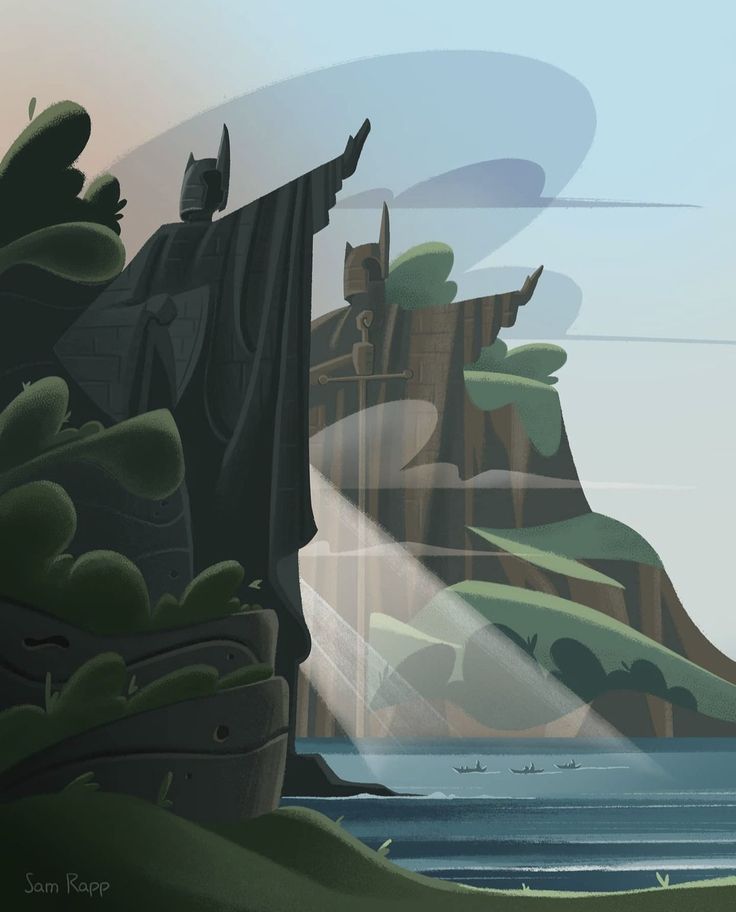 NarnianoExiste's tweet photo. 🗿✨ As Argonath, sentinelas silenciosas do Grande Rio Anduin, erguem-se como um lembrete da antiga glória dos reis de Gondor. ⠀
📍Ilustração por Sam Rapp
#SenhorDosAnéis #Tolkien #Argonath https://t.co/FZtndAmPR5