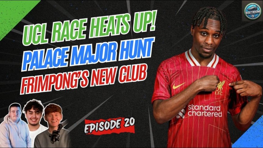 This week on The Bootroom Podcast, we dive into the hottest football topics! 🎙️⚽ As we discuss Palace's FA Cup heroics, the Europa League Final, Frimpong to Liverpool &amp; so much more!