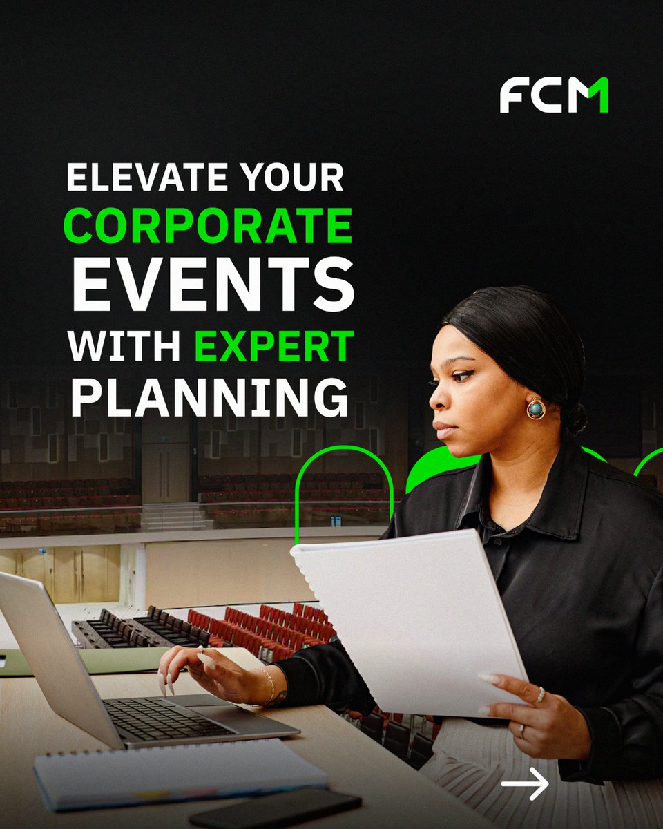 fcm_nigeria's tweet image. Planning a corporate event can be a daunting task, but it doesn't have to drain your resources or break the bank. At FCM Nigeria, we're not only event planners - we're visionaries who bring your ideas to life with expertise and creativity. 

#FCMNigeri #CorporateEvent