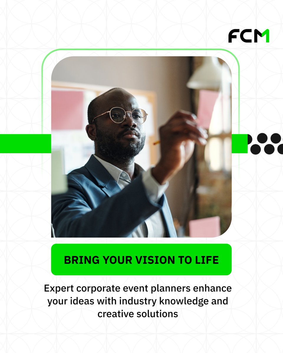 fcm_nigeria's tweet image. Planning a corporate event can be a daunting task, but it doesn't have to drain your resources or break the bank. At FCM Nigeria, we're not only event planners - we're visionaries who bring your ideas to life with expertise and creativity. 

#FCMNigeri #CorporateEvent