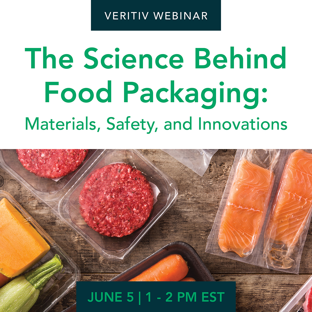 Is your food packaging ready for what’s next? Join us for a free webinar on June 5 to explore the science behind packaging materials, safety standards, and the innovations shaping the future of food packaging. Register today: bit.ly/4k8qgoM.
#Packaging
#Webinar