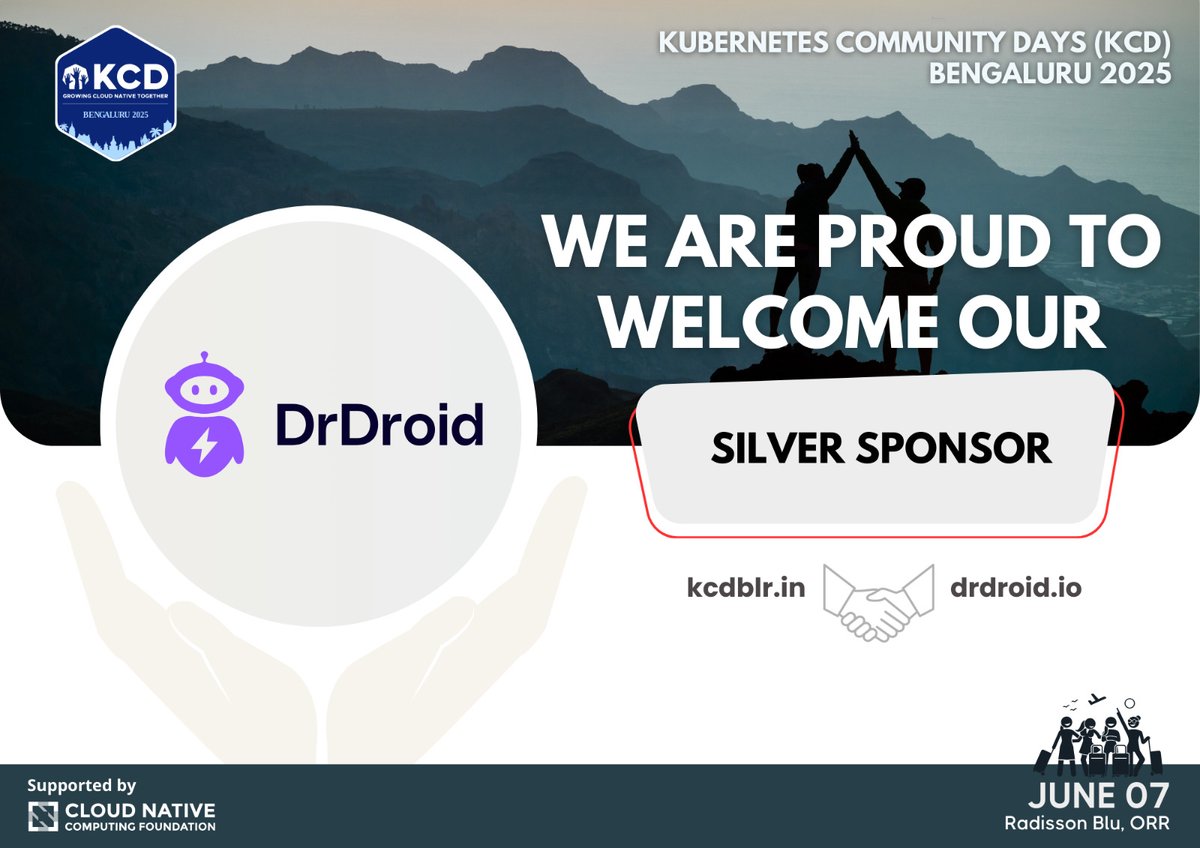 🛠️ Say hello to <a href="/DrDroidDev/">DrDroid</a>, our Silver Sponsor for Kubernetes Community Days Bengaluru 2025! 🥳 

Doctor Droid is designed for product engineers to proactively detect when their features impact business metrics and take remediation action to resolve any customer impact. We’re