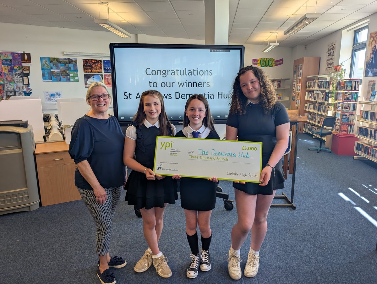 Absolutely thrilled to announce the winners of this year's Youth Philanthropy Initiative 
- Poppy, Jessica and Ava 🎉

Their incredible pitch and passion for the St Andrews Dementia Hub truly shone through. Well done! 👏 #YPI #CommunityImpact