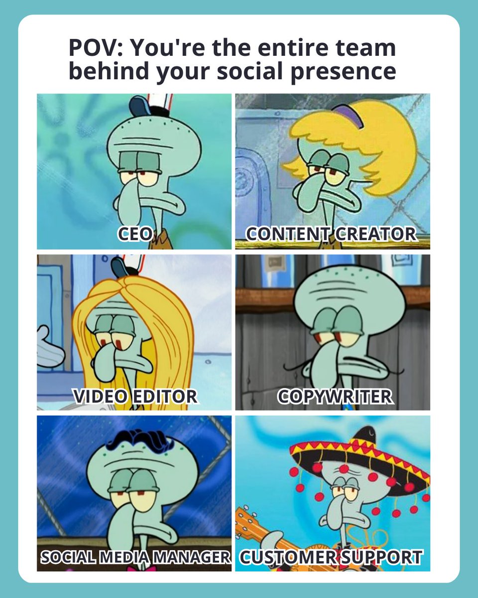 When you’ve already planned, created, posted, replied to comments, and panicked… all before your second cup of coffee.