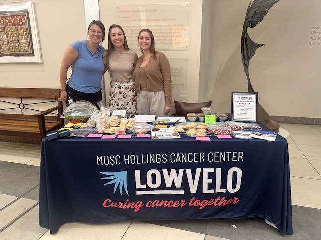 Our Clinical Trials Team is making this a sweet Tuesday! They're hosting a  fundraising bake sale for LOWVELO. If you're near campus, stop by the Hollings lobby or the MUSC Greenway and get yourself a treat. They'll be out there until 3 p.m. or until the sweets run out!