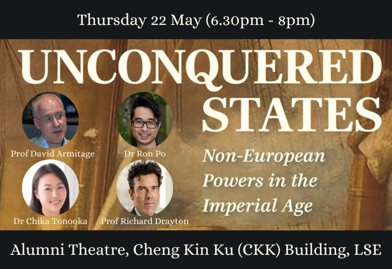 From Goody to Sharman, the idea of “unconquered states” helps rethink global history, not as European expansion but as negotiation and resilience. Also a timely lens for late imperial China, beyond Fairbank and agency debates. Honoured to be on this panel—join us <a href="/lsehistory/">LSE International History</a> !