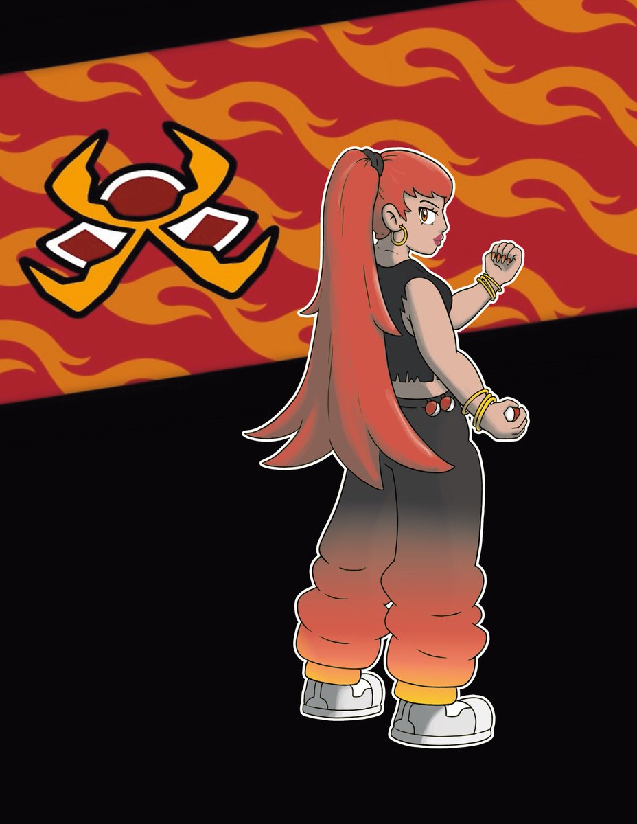 🔥Maria, The Fiery Femme Fatale 💅🏻
#Pokemon #commission
