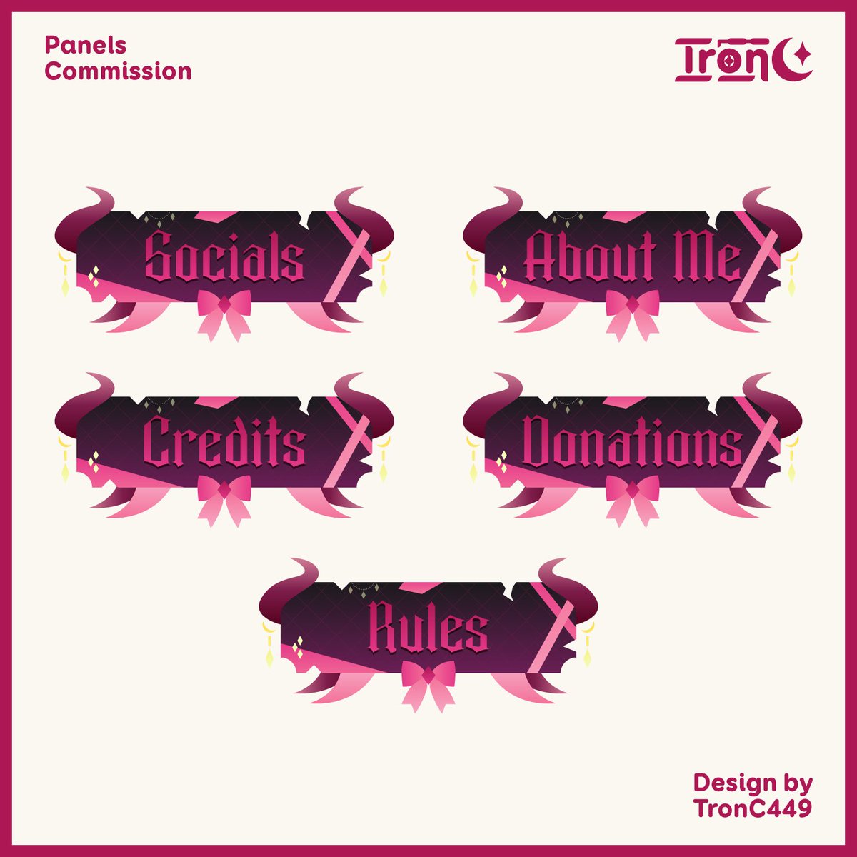 Hows about some panels this time ?
New Twitch Panels comm on VGen ✨

#VGenComm #Troncgraphic