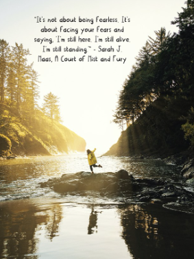 Den1c3k's tweet photo. "It's not about being fearless. It's about facing your fears and saying, 'I'm still here. I'm still alive. I'm still standing.'" - Sarah J. Maas, A Court of Mist and Fury #knihy https://t.co/LaKMtrbd34