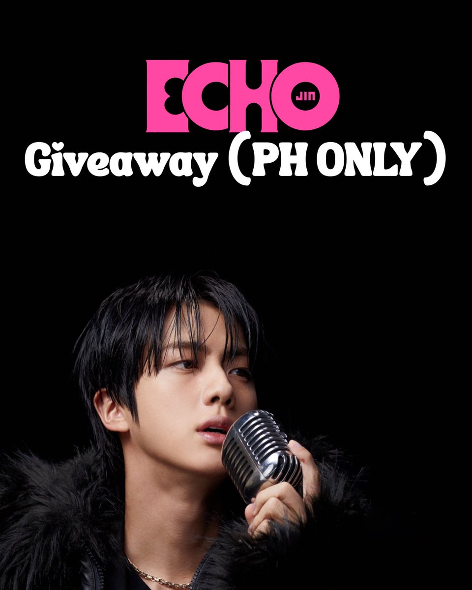 illbeyourjinnie's tweet photo. It’s finally here. ECHO GIVEAWAY (PHILIPPINES ONLY) from May 21 to May 31, 2025 (11:59 PM).

Hi ARMY Pearls! Get a chance to win the following prizes by streaming the whole tracklist of Echo + Running Wild. Kindly refer to the picture for the full mechanics and submit your entries via this google form: https://t.co/VmfxlGBK38

Prizes: 
🎉 3 winners of PHP 500 GCash
🎉 5 winners of PHP 300 GCash
🎉 5 winners of PHP 100 GCash 
🎉 1 winner of IGIN Coaster
🎉 1 winner of IGIN Keyring

Let’s show Seokjin, who has been working tirelessly, our full love and support. 🫶🏻 Thank you 💕✨

#Jin_Echo #Dont_Say_You_Love_Me