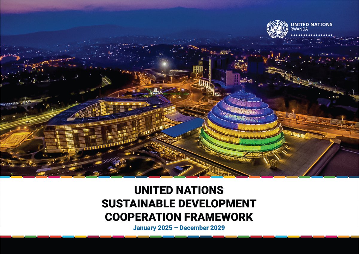 UNRwanda's tweet photo. 📍 A milestone moment!

Today @ozonnia &amp; @yusuf_murangwa have officially signed the UN Sustainable Development Cooperation Framework (UNSDCF) 2025–2029.

This $1B+ strategic partnership is fully aligned with Rwanda’s #NST2 priorities, https://t.co/hMh5du6dQt