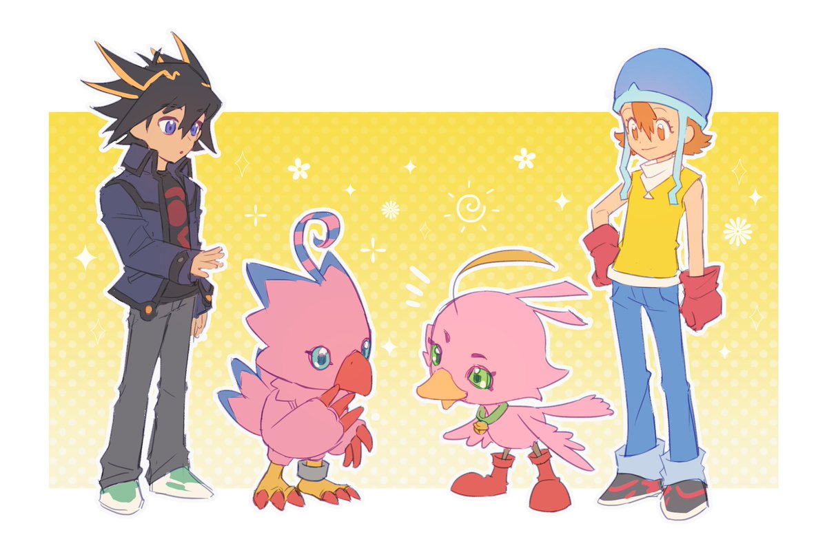 最近挂着看数码宝贝，于是有了…