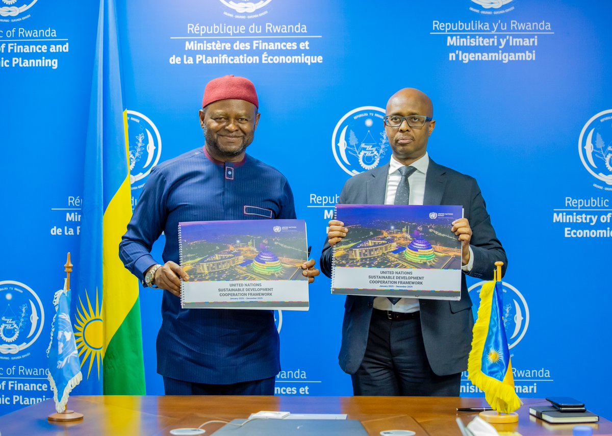 UN Rwanda (@unrwanda) on Twitter photo 📍 A milestone moment!
Today <a href="/ozonnia/">Ozonnia Ojielo</a> & <a href="/yusuf_murangwa/">Yusuf Murangwa</a> have officially signed the UN Sustainable Development Cooperation Framework (UNSDCF) 2025–2029.
This $1B+ strategic partnership is fully aligned with Rwanda’s #NST2 priorities, 📍 A milestone moment!
Today <a href="/ozonnia/">Ozonnia Ojielo</a> & <a href="/yusuf_murangwa/">Yusuf Murangwa</a> have officially signed the UN Sustainable Development Cooperation Framework (UNSDCF) 2025–2029.
This $1B+ strategic partnership is fully aligned with Rwanda’s #NST2 priorities,