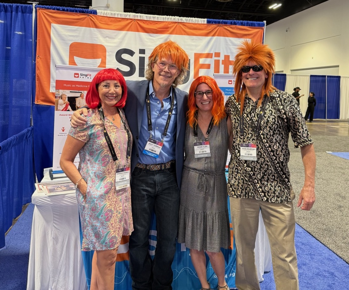 Spot the orange ‘dos &amp; follow the tunes at <a href="/Argentum/">Argentum</a>'s #SLEC! You can’t miss the SingFit crew at Booth 1107, we're serving up smiles, songs &amp; good vibes. 🎵 Swing by to experience how group singing w/ #SingFitPRIME can boost engagement &amp; build connection in your community.