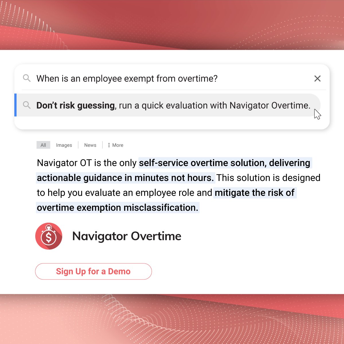 Compliance_HR's tweet photo. When is an employee #Exempt from overtime? Misclassifying employees as #Overtime exempt can be costly. Don't risk guessing, use #NavigatorOvertime today.
#LaborLaw #EmploymentLaw #HRCompliance #ComplianceHR #HRTools #HRTips #HR https://t.co/N5byji0cbJ https://t.co/Seb18lgG6j