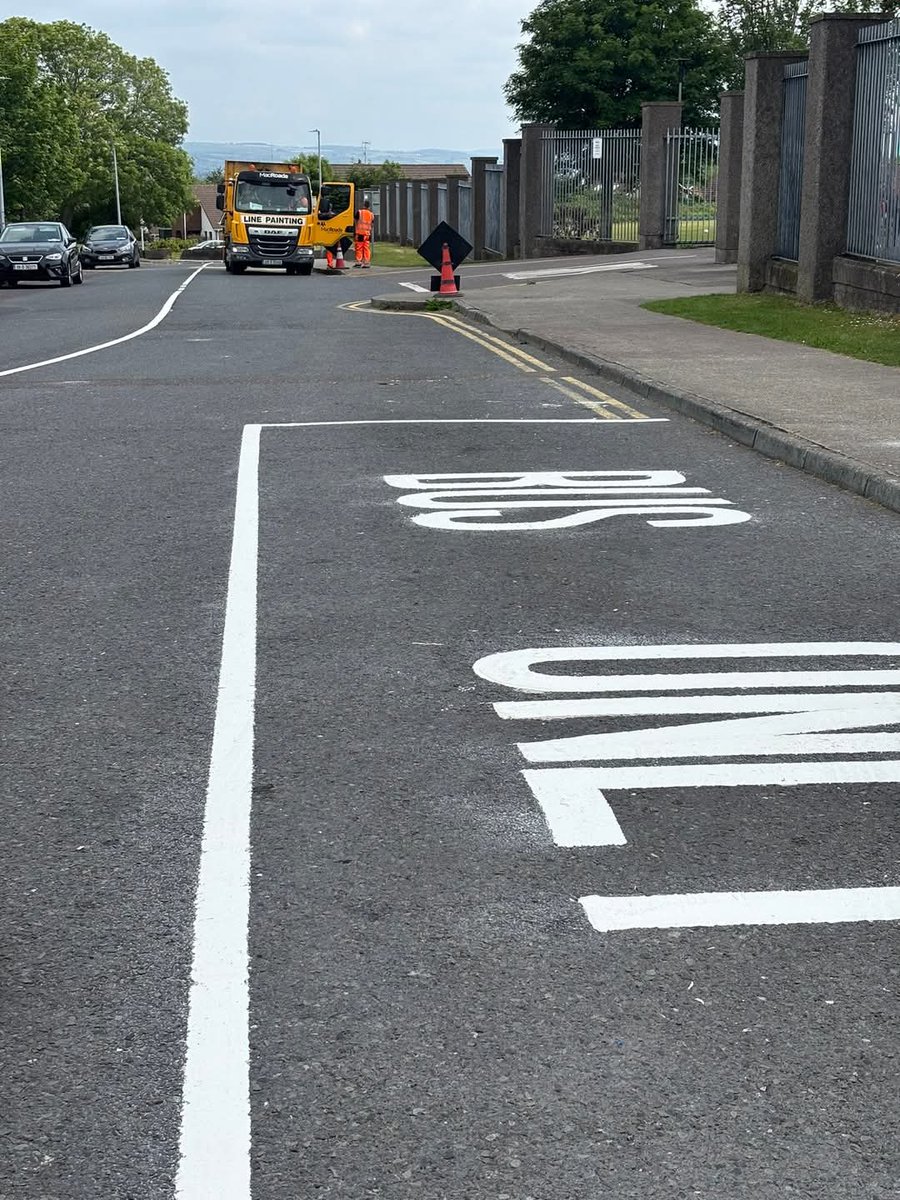 Cllr Úna McCarthy (@cllrunamccarthy) on Twitter photo Great to see line painting work taking place in Maulbaun, Passage West. I’ve been advocating for this improvement for some time, as it's a particularly busy area with significant school traffic.
Thanks <a href="/Corkcoco/">Cork County Council</a> area office for engaging with myself & residents to make it happen Great to see line painting work taking place in Maulbaun, Passage West. I’ve been advocating for this improvement for some time, as it's a particularly busy area with significant school traffic.
Thanks <a href="/Corkcoco/">Cork County Council</a> area office for engaging with myself & residents to make it happen
