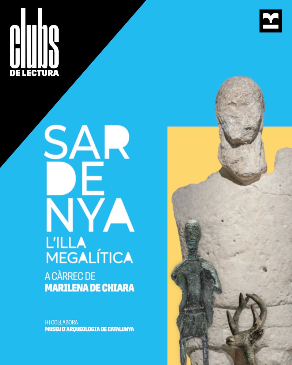 macarqueologia's tweet photo. 📚✨ Descobreix #Sardenya en clau literària!
En col·laboració amb la Biblioteca Poble-sec i Biblioteques de Barcelona, us convidem a un club de lectura molt especial, vinculat a l’exposició “Sardenya. L’illa megalítica” del @MACarqueologia 👇 https://t.co/p2srMTjeVM