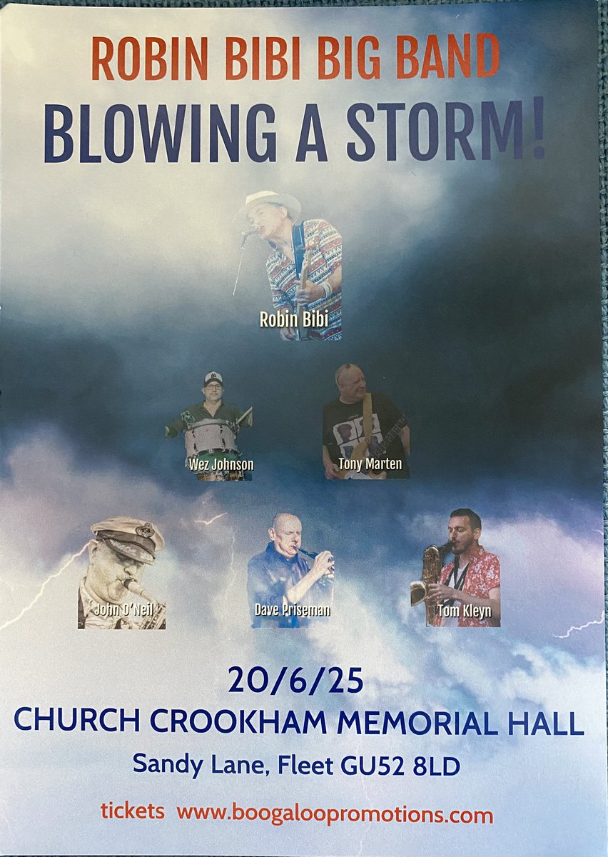 Next Robin Bibi Big Band show….