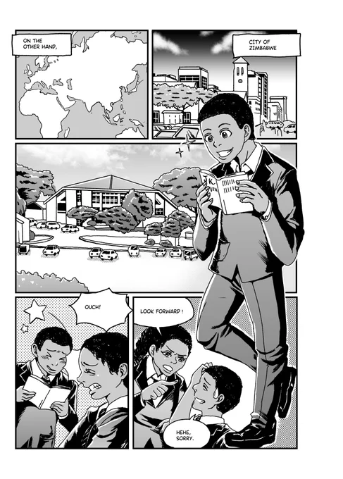 アフリカ某国→ジンバブエのイベントにマンガで参加 納品完了 