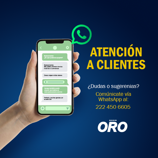 ¿Estás planeando un viaje?
Consulta horarios y precios a nuestro centro de contacto 📷
Al destino que elijas #oroteacompaña
#ViajaSeguro #SeguroConOro #ElPlacerDeViajar