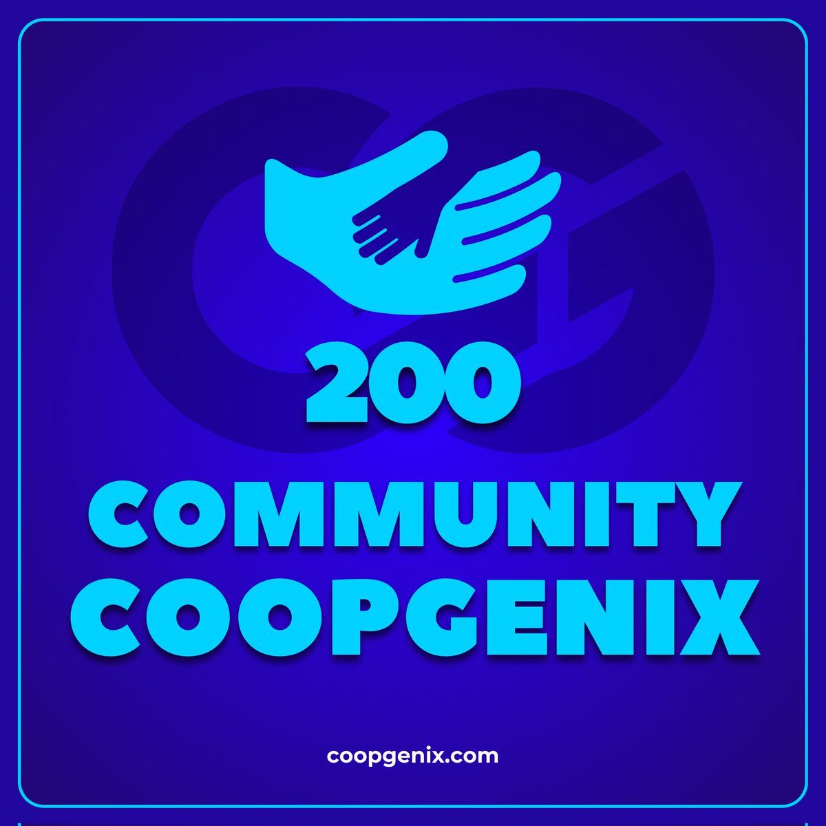 coopgenix's tweet photo. 🎉💯 200+ Strong &amp; Growing! 💯🎉
Today, we celebrate the power of community and the beginning of something BIG! 🚀
#Coopgenix100 #CommunityPower #MissionGrowth #TogetherWeRise #BlockchainRevolution 🚀🌟 https://t.co/YkJTrEOCCT