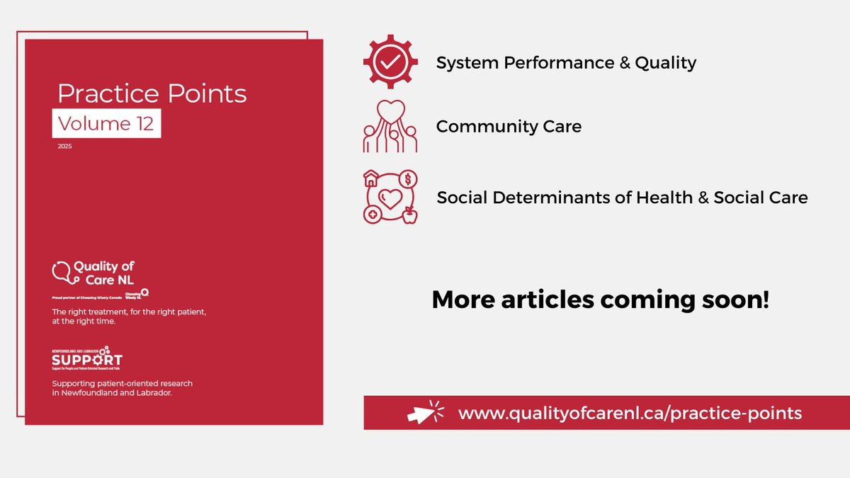 Check out the first batch of articles in Practice Points Vol. 12! qualityofcarenl.ca/practice-point…

*NEW* We're publishing Practice Points in a phased approach throughout the year, with the full document to be released near the end of 2025 🗓️