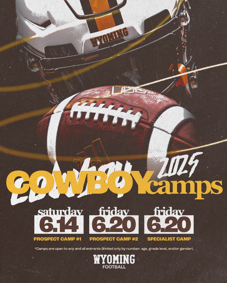 Christopher Hinojosa (@chrishinojosajr) on Twitter photo Thank you <a href="/JamoBrown_/">Jamison Brown</a> for the <a href="/wyo_football/">Wyoming Cowboy Football</a> camp! Can’t wait to go out and make a name for myself!
<a href="/MesaRidgeFootb1/">Mesa Ridge Football</a> <a href="/jcalip_02/">J_Calip02</a> <a href="/MattT8Scouting/">Matt Tate</a> <a href="/PrepRedzoneCO/">Prep Redzone Colorado</a> <a href="/CoPreps/">Colorado Prep Report</a> Thank you <a href="/JamoBrown_/">Jamison Brown</a> for the <a href="/wyo_football/">Wyoming Cowboy Football</a> camp! Can’t wait to go out and make a name for myself!
<a href="/MesaRidgeFootb1/">Mesa Ridge Football</a> <a href="/jcalip_02/">J_Calip02</a> <a href="/MattT8Scouting/">Matt Tate</a> <a href="/PrepRedzoneCO/">Prep Redzone Colorado</a> <a href="/CoPreps/">Colorado Prep Report</a>