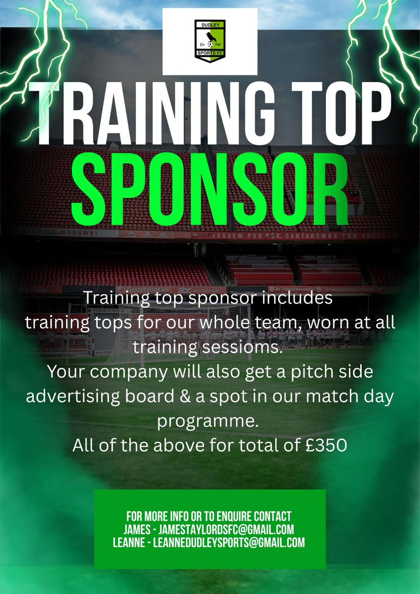 Sponsorship &amp; advertising opportunities within the club to suit all budgets.