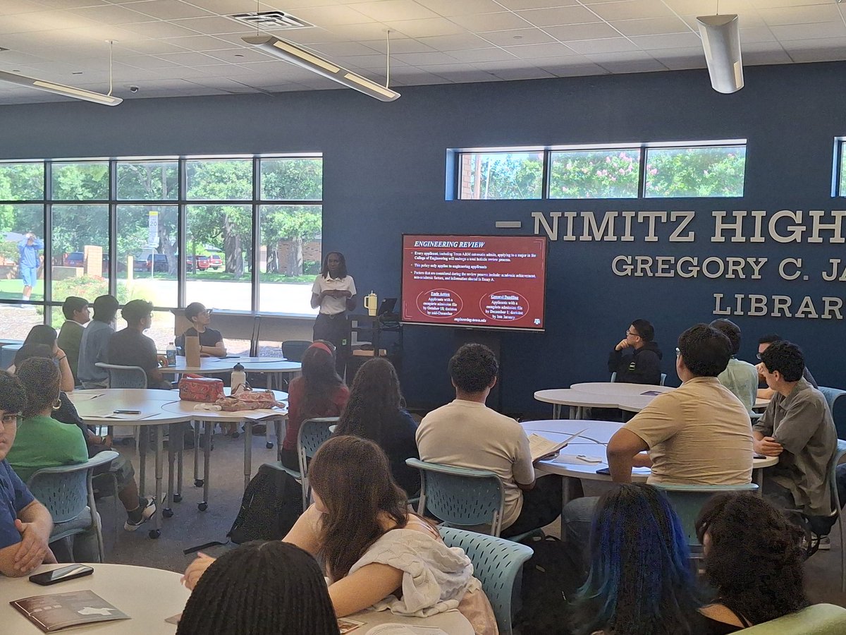 Ms Parish-Lias (@ms_lias) on Twitter photo Texas A&M presentation. SICAN and comprehensive juniors #topkids #top5% <a href="/SouthIrvingCA/">South Irving Collegiate at Nimitz</a> <a href="/NickAtNimitz24/">Trent Nickerson</a> <a href="/NimitzVikings/">Nimitz High School</a> thank you <a href="/TAMU/">Texas A&M University</a> Texas A&M presentation. SICAN and comprehensive juniors #topkids #top5% <a href="/SouthIrvingCA/">South Irving Collegiate at Nimitz</a> <a href="/NickAtNimitz24/">Trent Nickerson</a> <a href="/NimitzVikings/">Nimitz High School</a> thank you <a href="/TAMU/">Texas A&M University</a>