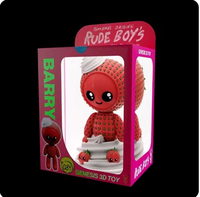 CryptoDoc 🅾️ (@doccryptonnew) on Twitter photo Meet Barry from the Rude Boy’s <a href="/rudeuniverse/">Rude Universe</a> Genesis 3D Boy series by Tym R Rudd! A strawberry-sweet rebel with whipped cream swag and serious collectible vibes. #NFT #DigitalArt #RudeBoys #BarryTheStrawberry Meet Barry from the Rude Boy’s <a href="/rudeuniverse/">Rude Universe</a> Genesis 3D Boy series by Tym R Rudd! A strawberry-sweet rebel with whipped cream swag and serious collectible vibes. #NFT #DigitalArt #RudeBoys #BarryTheStrawberry