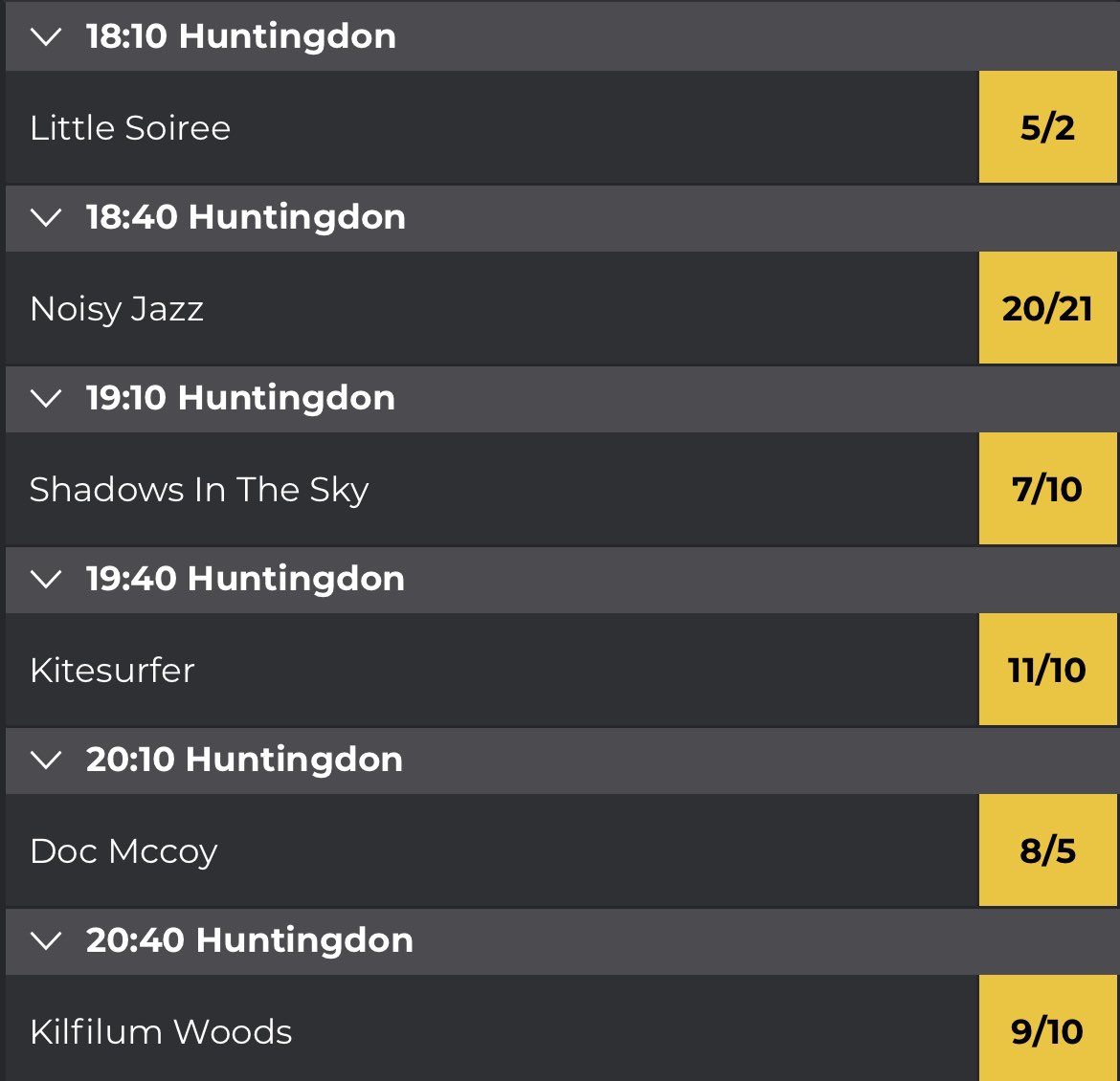 PricedUp.Bet (@pricedupbet) on Twitter photo We are sponsoring the card <a href="/Huntingdon_Race/">Huntingdon Racecourse</a> this evening and we have a boosted horse in every race! 🤩
pricedup.bet 18+ GambleAware We are sponsoring the card <a href="/Huntingdon_Race/">Huntingdon Racecourse</a> this evening and we have a boosted horse in every race! 🤩
pricedup.bet 18+ GambleAware
