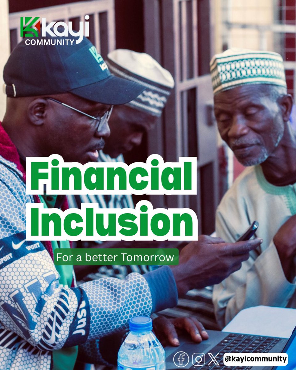 kayicommunity's tweet photo. Bridging the Gap, Empowering Lives.
At Kayi Community, we believe that everyone—regardless of location or income—deserves access to financial services.

Financial Inclusion = A Better Tomorrow.

#kayicommunity #financialinclusion https://t.co/Cp7BN4UKfc