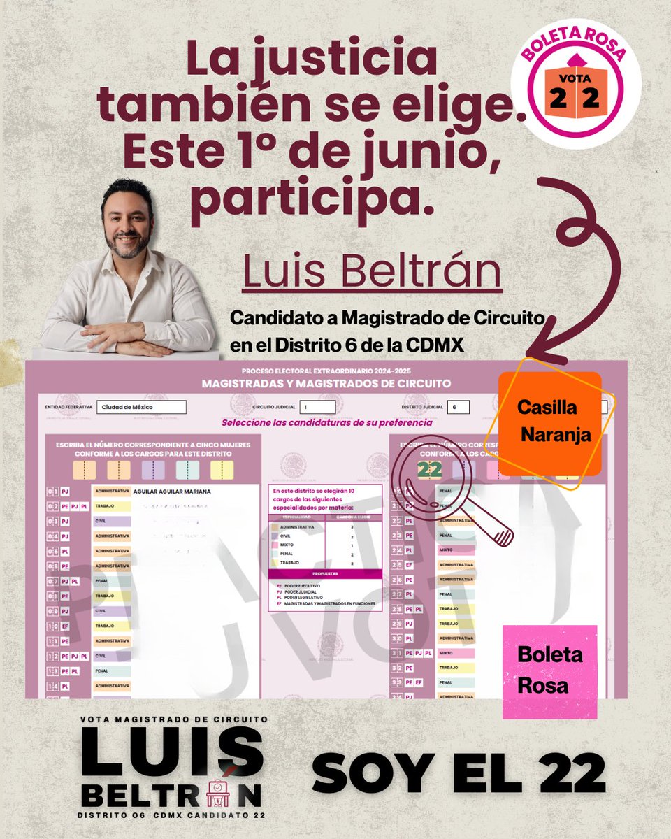 #EnTusCallesDesdeElDía1
No aparecí a última hora: caminé contigo desde el primer día. Hoy quiero recordarte cómo puedes votar por mí.
Si aún tienes dudas, practica tu voto en el simulador del INE:
👉 practicatuvotopj.ine.mx

Este 1 de junio, vota en Gustavo A. Madero y