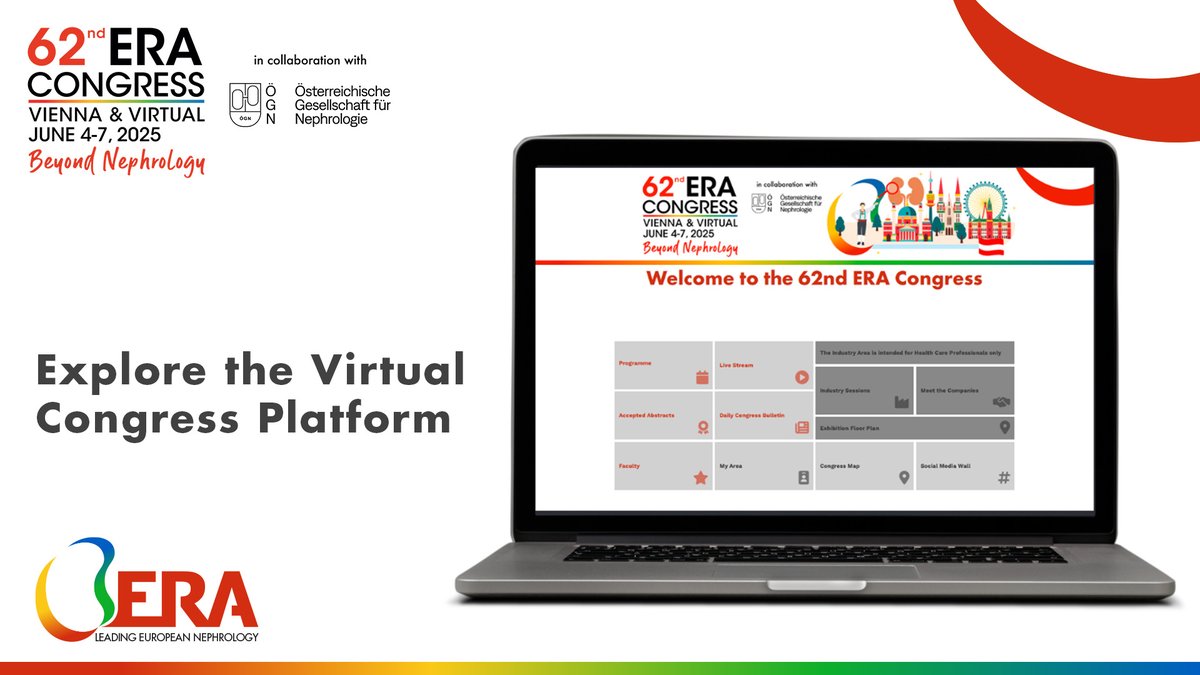 💥 The #ERA25 Virtual Platform is live!
🌟 You can now explore our Congress's exciting features on the virtual platform.
Access now 👉 bit.ly/4dr7kiC