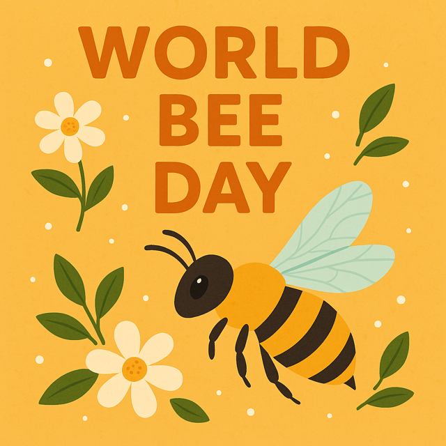 EPARegion4's tweet photo. 🐝Happy World Bee Day!🐝

From our Georgia peaches to the Mississippi Delta crops, pollinators are vital to the southeast. 

Help them thrive by:

🌺planting native blooms
🌿using fewer pesticides
💧offering water

#EPASoutheast #ProtectPollinators #WorldBeeDay https://t.co/kFfHfeKhVF
