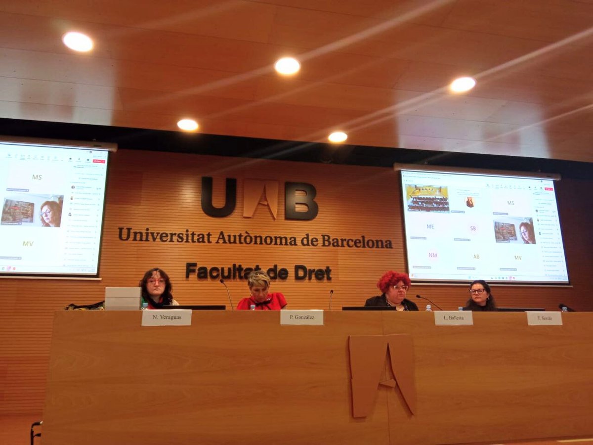 Moltes gràcies al organització de la “I Jornada violencias institucionales por razón de género” per convidar-nos a participar, hem parlat de la perspectiva legal entorn les Violències institucionals per raons de gènere.

#violenciagenere #SAP #violenciainstitucional #UAB