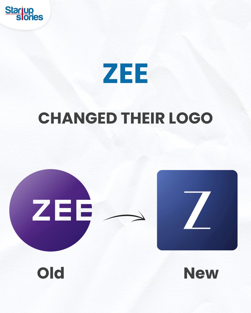 stories_startup's tweet photo. ZEE dropped a new look!
 From bold &amp; round to sleek &amp; sharp — here’s the logo glow-up 

#ZeeLogo #BrandGlowUp #LogoRedesign #ZeeTV #DesignShift #StartupStories https://t.co/eqJ6JRVTTB