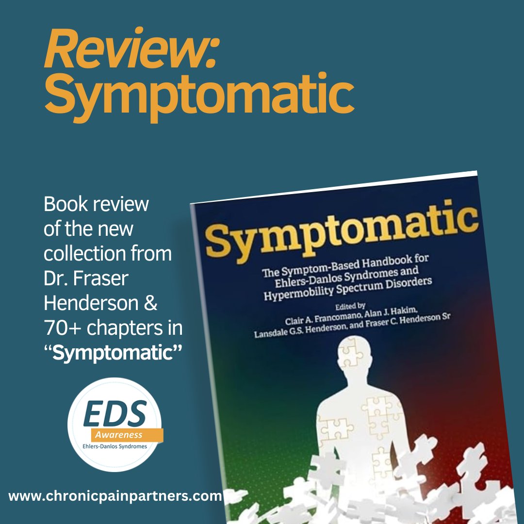 It’s EDS Awareness Month! One of the newest books on Ehlers-Danlos is Symptomatic, edited by EDS experts.
I reviewed it for Chronic Pain Partners:
 🔗 chronicpainpartners.com/book-review-of…
#EDSAwareness #SymptomaticBook