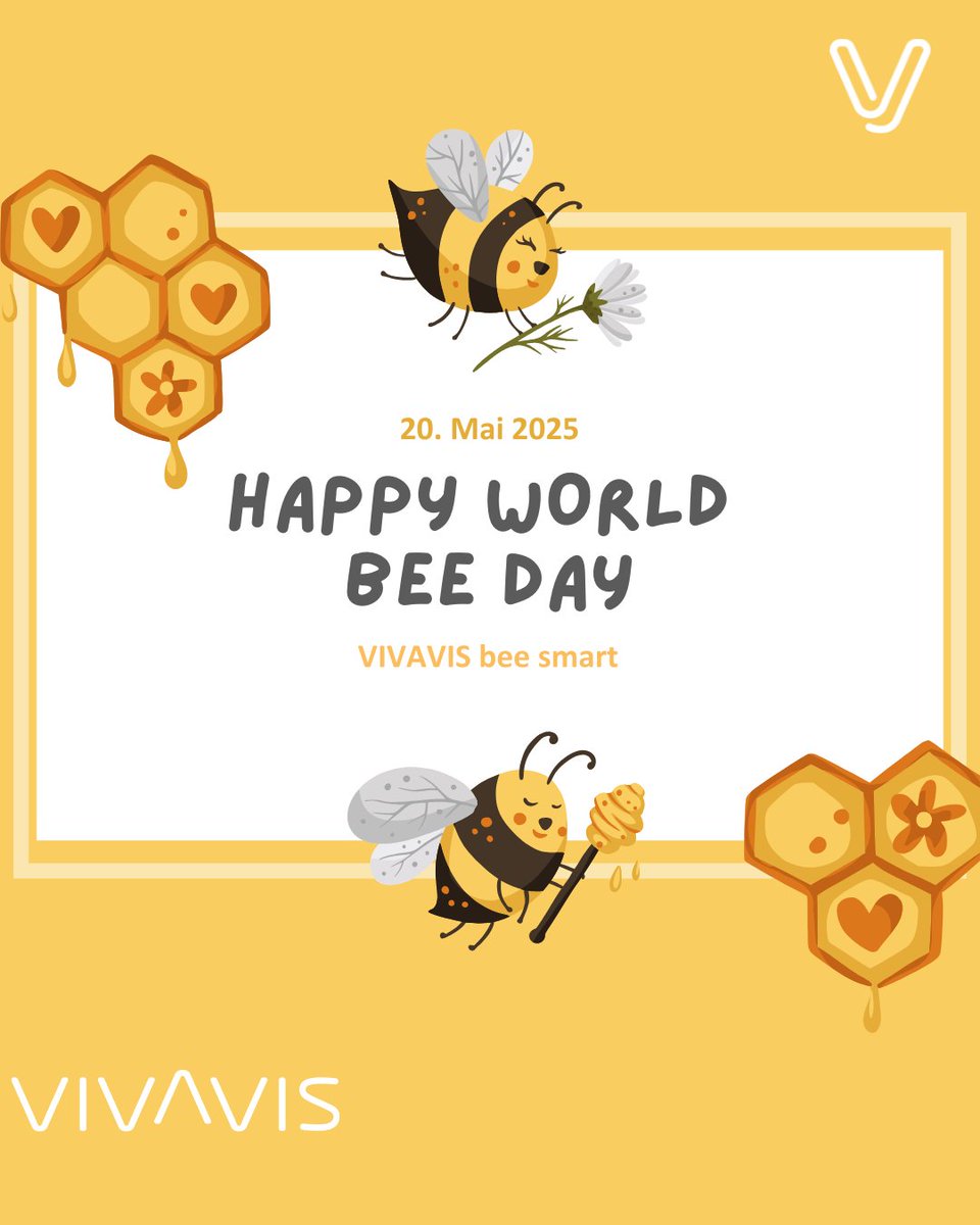 🐝 Heute ist #Weltbienentag!
Bienen sind für 80 % aller Pflanzen unersetzlich – ohne sie keine Äpfel, keine Erdbeeren, kein Sommerduft. 🌸🍯
Mit unserem Projekt #VIVAVISbeeSmart schützen wir seit 2022 aktiv Bienen an unserem Standort.
#Nachhaltigkeit #CSR #TechMeetsNature