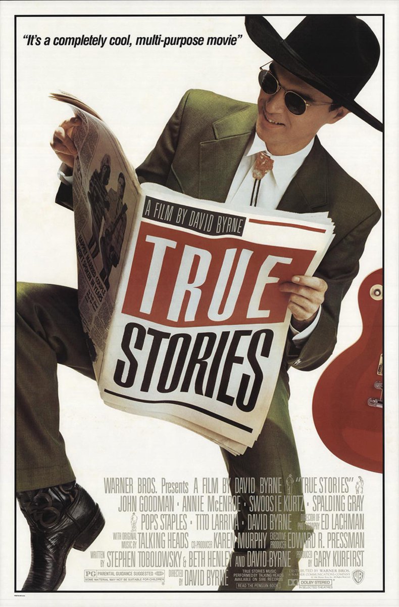 RSRVwithRandJ's tweet photo. Hey Reservos! This week we are discussing #DavidByrne’s directorial debut, #TrueStories. Be patient as we attempt to breakdown this eccentric, quirky collection of seemingly unconnected stories of the charmingly unique inhabitants of a small Texas town. Enjoy on all platforms! https://t.co/76c4P3OQfx