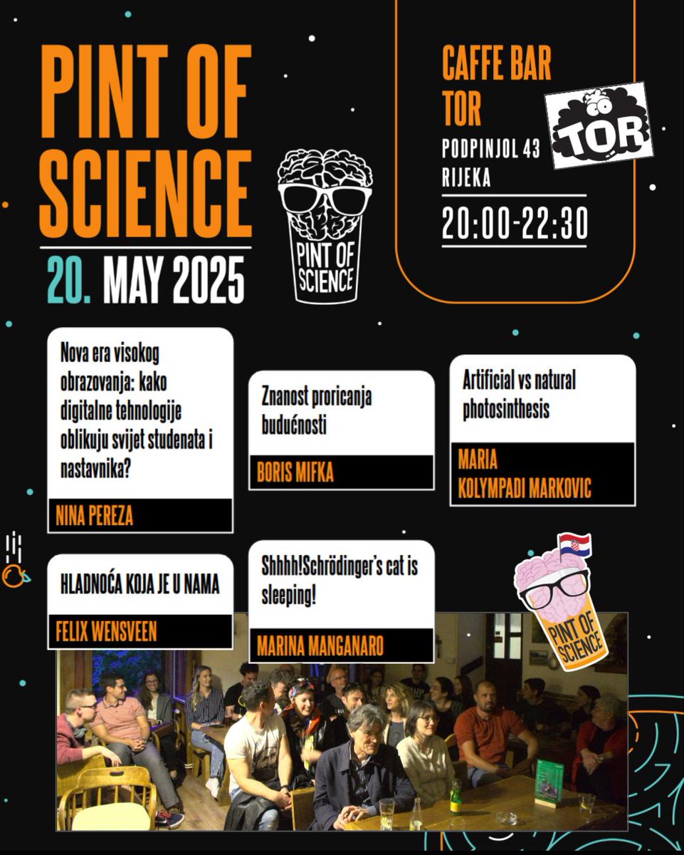 Pint of Science Croatia 🧠🦠🚀🔬🤖👾🌎🧫🦖 tweet media
