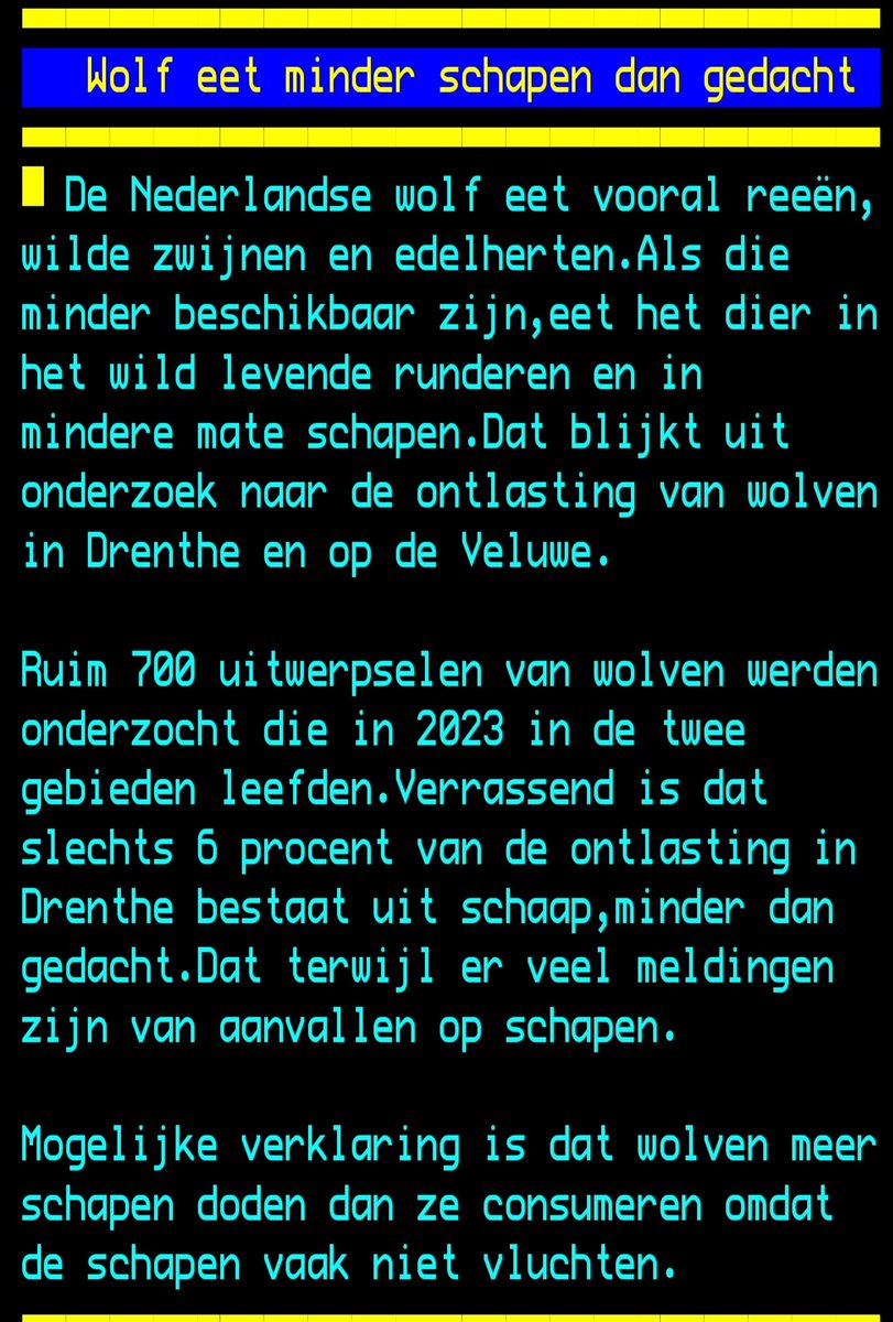 GeurtHuijgen's tweet photo. De "Nederlandse" #wolf EET minder schapen dan gedacht.
Een "MOGELIJKE" verklaring is dat #wolven meer schapen doden dan ze consumeren ...
Dat wisten we toch al ?
#opendeur https://t.co/E45f20t6bk