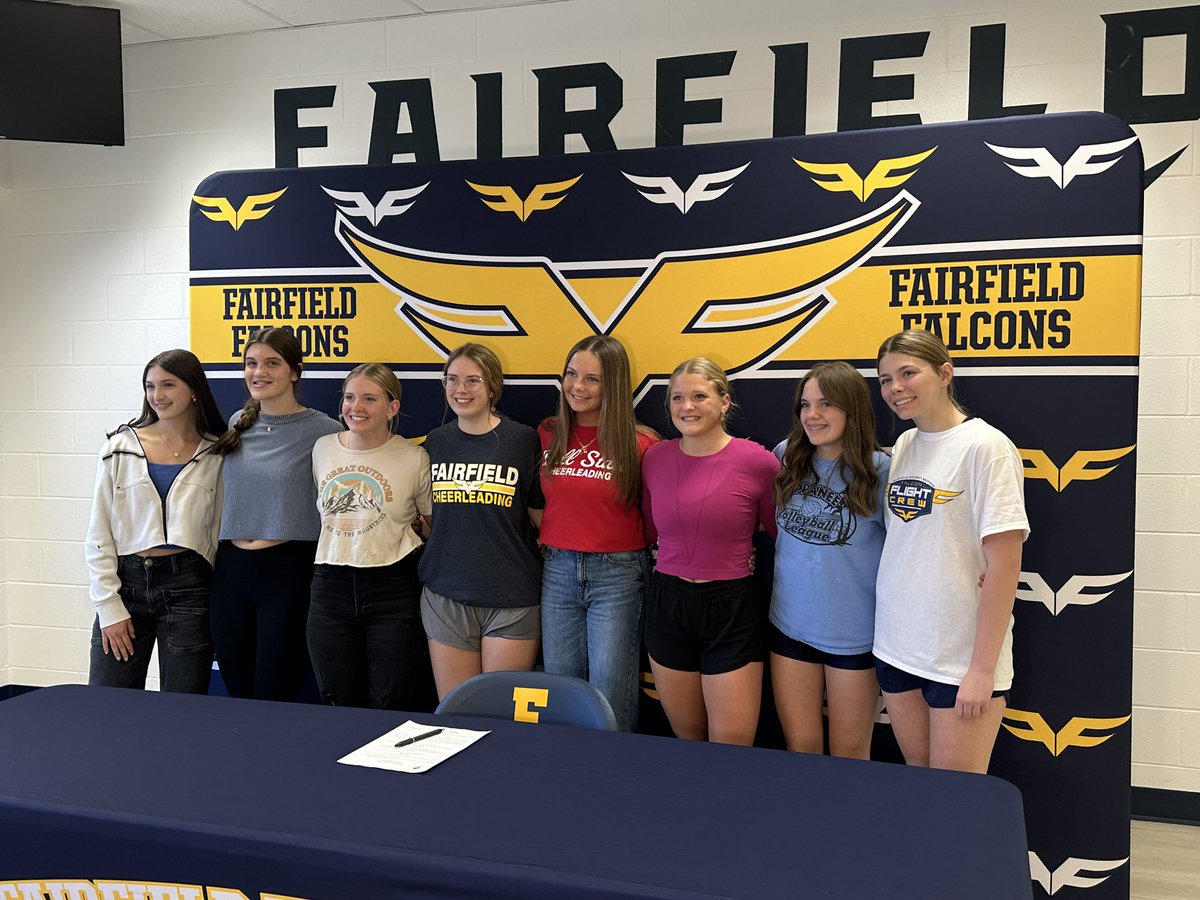 Congratulations to Fairfield’s Madelyn Culp!  The senior signed to be part of the Ball State Cheer Team.