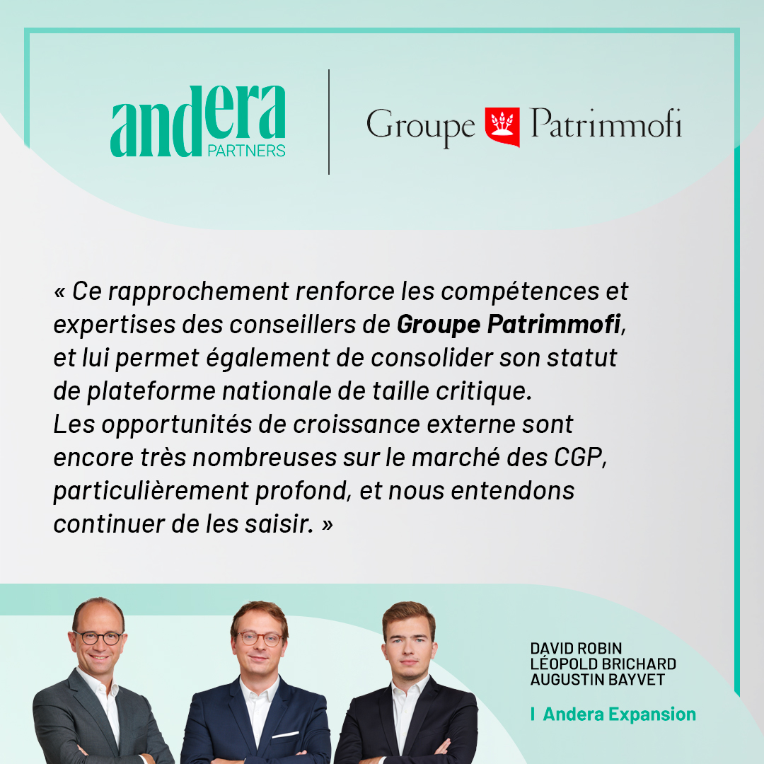 📢 Avec le soutien d’Andera Partners, Groupe Patrimmofi s’allie au Cabinet Conseil Torandell, cabinet de conseil en gestion de Patrimoine implanté à Lons-le-Saunier.
 
Lire le communiqué de presse : anderapartners.com/fr/avec-le-sou…
 
#Expansion #GestionPatrimoine