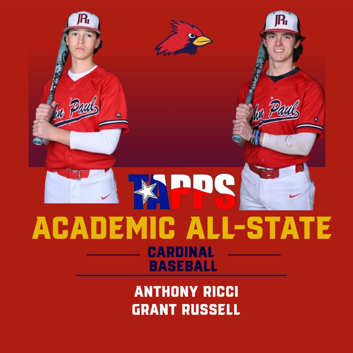 JPIIHS Athletics (@jpiihssports) on Twitter photo Congratulations to these βΎοΈ Cardinals on their accomplishments in the classroom and on the field! <a href="/JPIIHS/">John Paul II HS</a> Congratulations to these βΎοΈ Cardinals on their accomplishments in the classroom and on the field! <a href="/JPIIHS/">John Paul II HS</a>