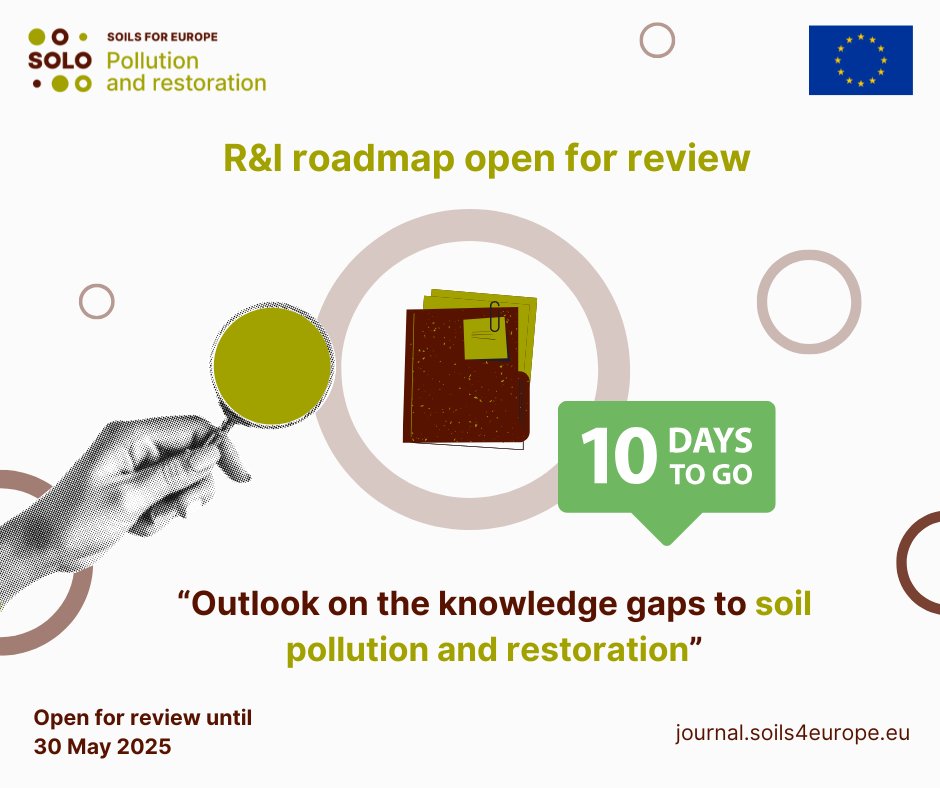 PAN Europe (@europepan) on Twitter photo 🐝 #BeeDay - Did you know that 70% of bees nest in the ground? Yet soils are under major threats.
Interested in providing feedback/suggestions to the draft roadmap on soil pollution of the <a href="/soils4europe/">Soils for Europe</a> project? Your comments and feedback are welcome!
soils4europe.eu/roadmaps 🐝 #BeeDay - Did you know that 70% of bees nest in the ground? Yet soils are under major threats.
Interested in providing feedback/suggestions to the draft roadmap on soil pollution of the <a href="/soils4europe/">Soils for Europe</a> project? Your comments and feedback are welcome!
soils4europe.eu/roadmaps