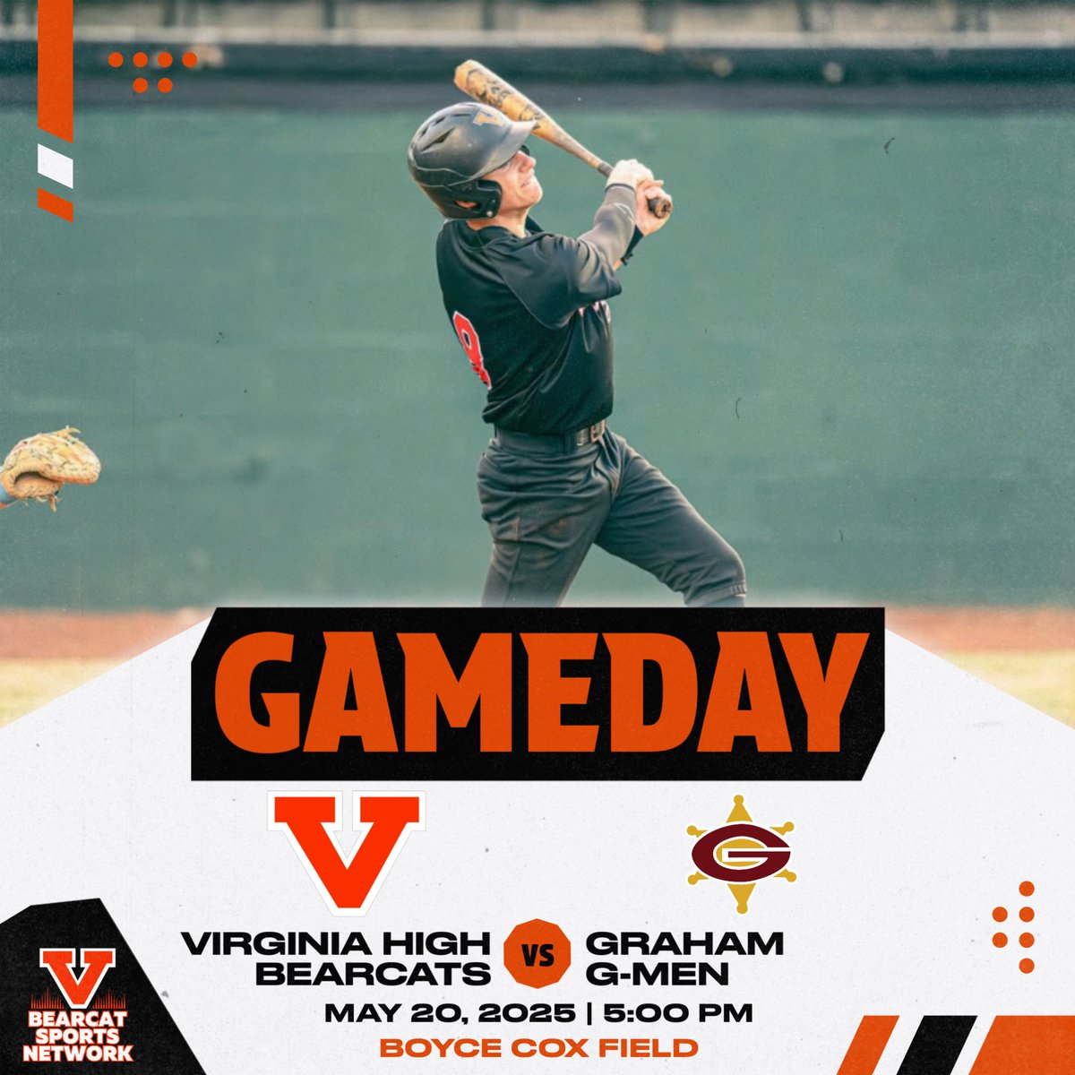 WIN OR GO HOME 💪

The Cats welcome the G-Men back to Bristol in an important contest. The winner earns a spot in the Region and the SWD Semis. The loser sees their season come to an end.

🆚: Graham
🕔: 5:00pm
🎙️: Clay Ramsey
📸: Ryan Raines Photo
🔗: bearcatnetwork.mixlr.com