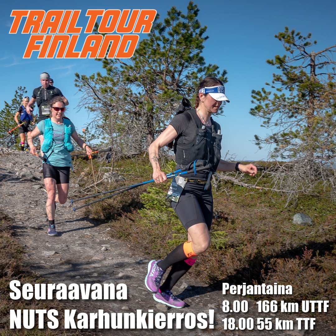 nutsfi's tweet image. 📢 Kisaennakko ulkona!
Anton, Casper, Eevi, Tommi, Kristiane… Nimet, joista kuullaan viikonloppuna.
Lue tärpit ja virittäydy tunnelmaan 💥
👉  nuts.fi/fi/ala-missaa-…

#nutskarhunkierros #trailtourfinland #polkujuoksu #trailrunning #ultrarunning