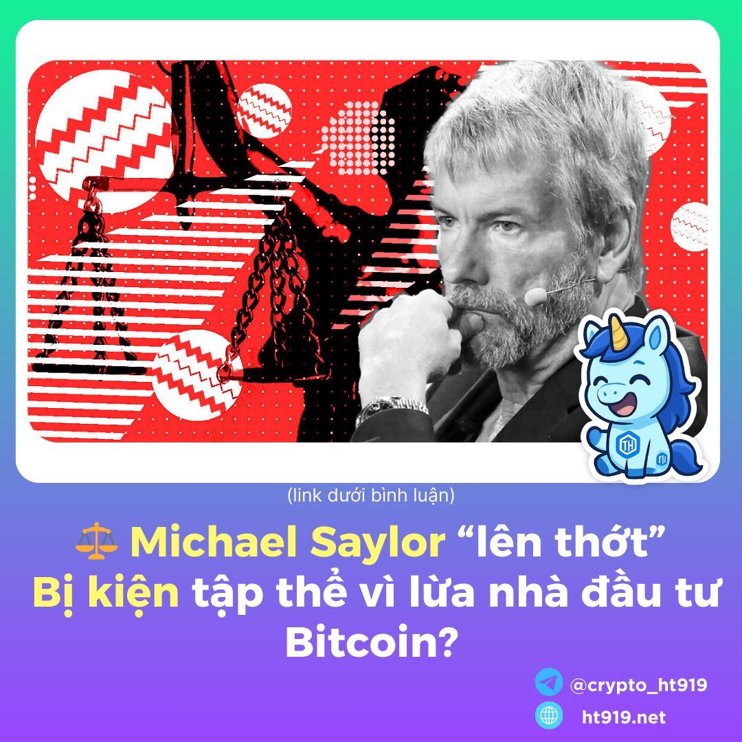 ht919_crypto's tweet photo. Michael Saylor bị kiện vì cáo buộc vi phạm luật chứng khoán và lan truyền thông tin sai. Nếu thua kiện, uy tín Bitcoin có thể bị lung lay mạnh.
https://t.co/7sEKkLcS6d
========================
⭐️Telegram: https://t.co/HvQVUcXV1f https://t.co/Rq3vIM6mOi